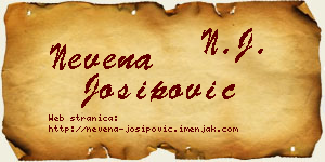 Nevena Josipović vizit kartica